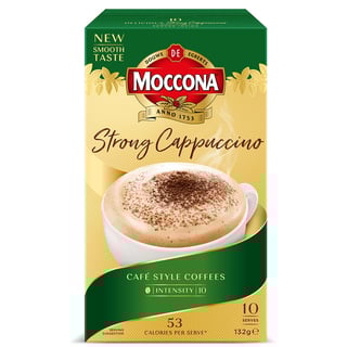 moccona sachet strong cappuccino packshot