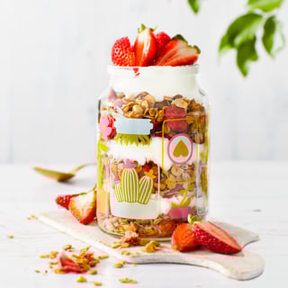 moccona jar inspiration coffee maple syrup strawberry granola