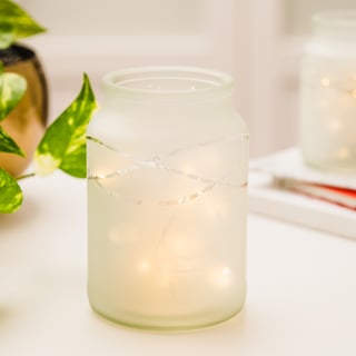 moccona jar inspiration frosted candles